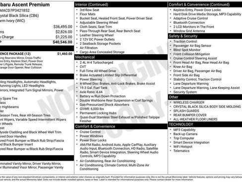Certified 2023 Subaru Ascent Premium w/ Convenience Package image 8