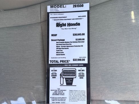 New 2026 Honda Accord LX image 19