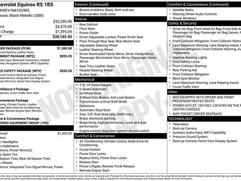 Certified 2022 Chevrolet Equinox RS w/ RS Leather Package AWD/4WD image 11