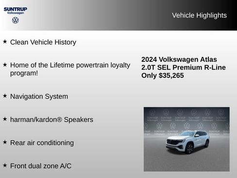 Used 2024 Volkswagen Atlas SEL Premium R-Line AWD/4WD image 8