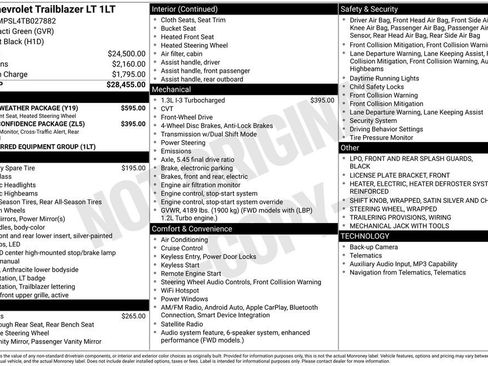 Used 2026 Chevrolet TrailBlazer LT w/ LT Cold Weather Package image 11
