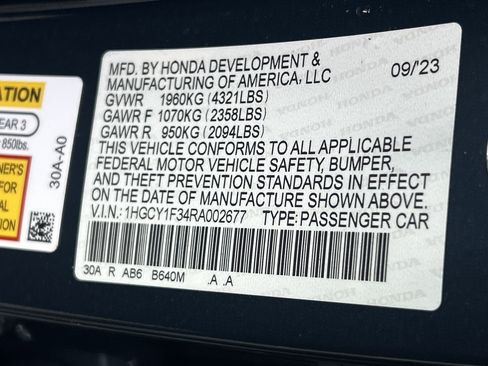 Used 2024 Honda Accord EX image 36