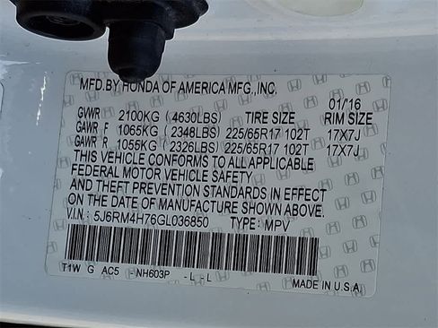 Used 2016 Honda CR-V EX-L image 27