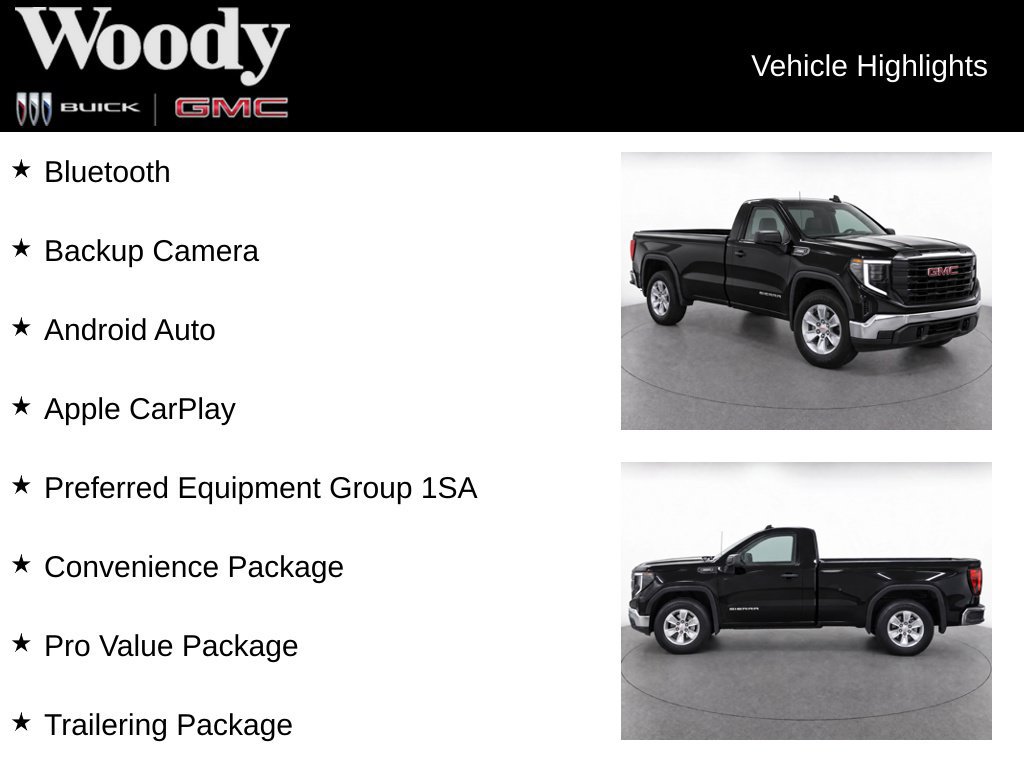 Used 2025 GMC Sierra 1500 Pro w/ Pro Value Package RWD image 3