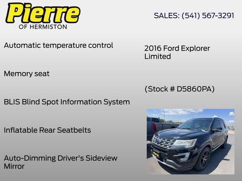 Used 2016 Ford Explorer Limited AWD/4WD image 4