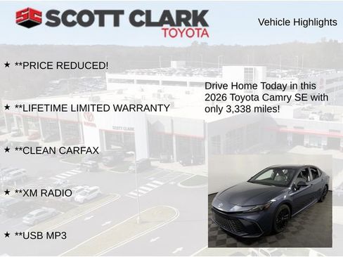 Used 2026 Toyota Camry SE FWD image 12