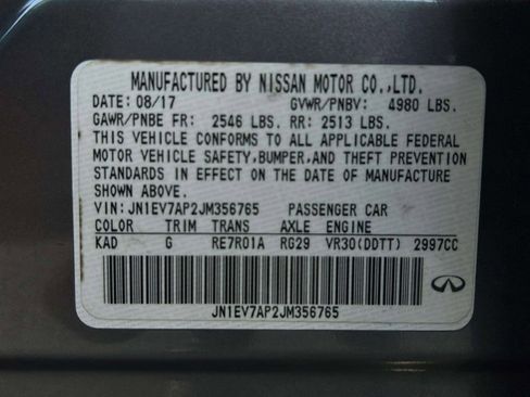 Used 2018 INFINITI Q50 Luxe w/ Cargo Package (L95) image 43