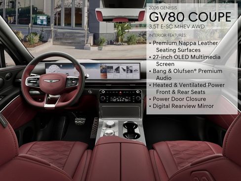 New 2026 Genesis GV80 3.5T e-SC AWD/4WD image 21