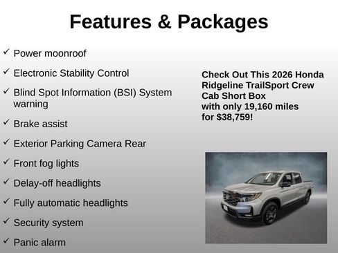 Used 2026 Honda Ridgeline TrailSport image 20