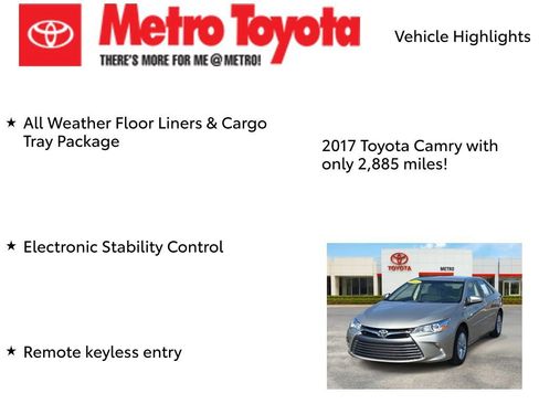 Certified 2017 Toyota Camry LE w/ Protection Package (Q2) image 9