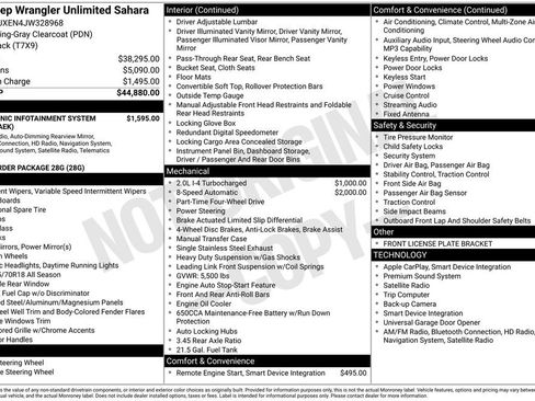 Used 2018 Jeep Wrangler Unlimited Sahara image 34