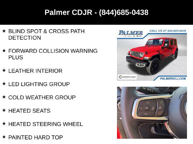 Certified 2025 Jeep Wrangler Unlimited Sahara w/ Safety Group AWD/4WD image 12