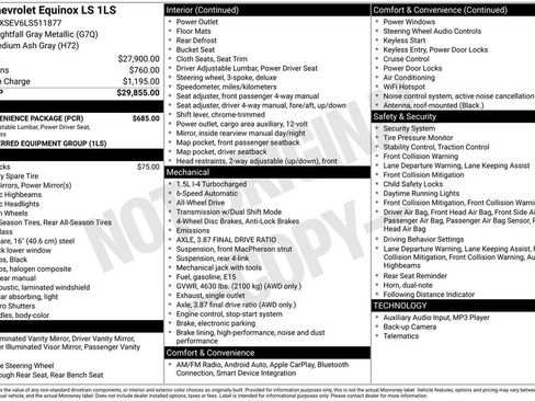 Used 2020 Chevrolet Equinox LS w/ LS Convenience Package image 6