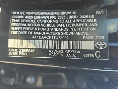 New 2026 Toyota Camry SE FWD image 30