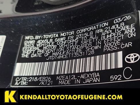 Used 2026 Toyota Corolla XSE FWD image 10