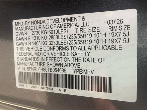 Certified 2026 Honda Odyssey Touring image 39