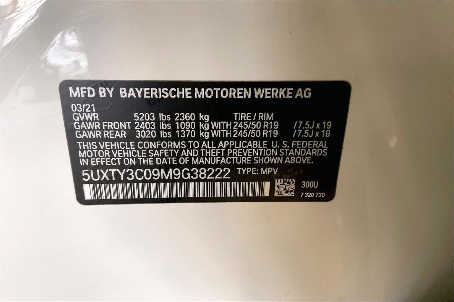 Used 2021 BMW X3 sDrive30i w/ Convenience Package (ZC2) RWD image 32
