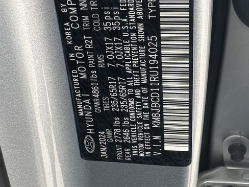Used 2024 Hyundai Tucson Blue AWD/4WD image 33