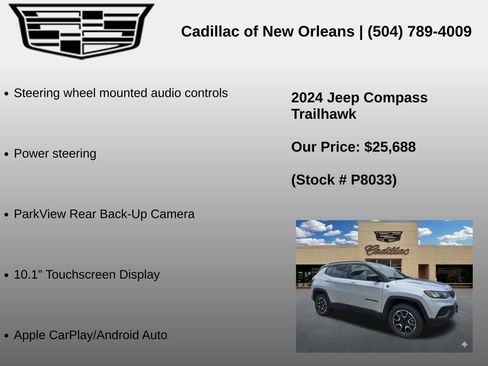 Used 2024 Jeep Compass Trailhawk AWD/4WD image 8