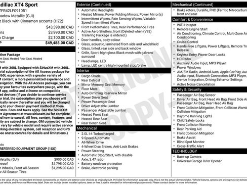 Used 2020 Cadillac XT4 Sport image 38