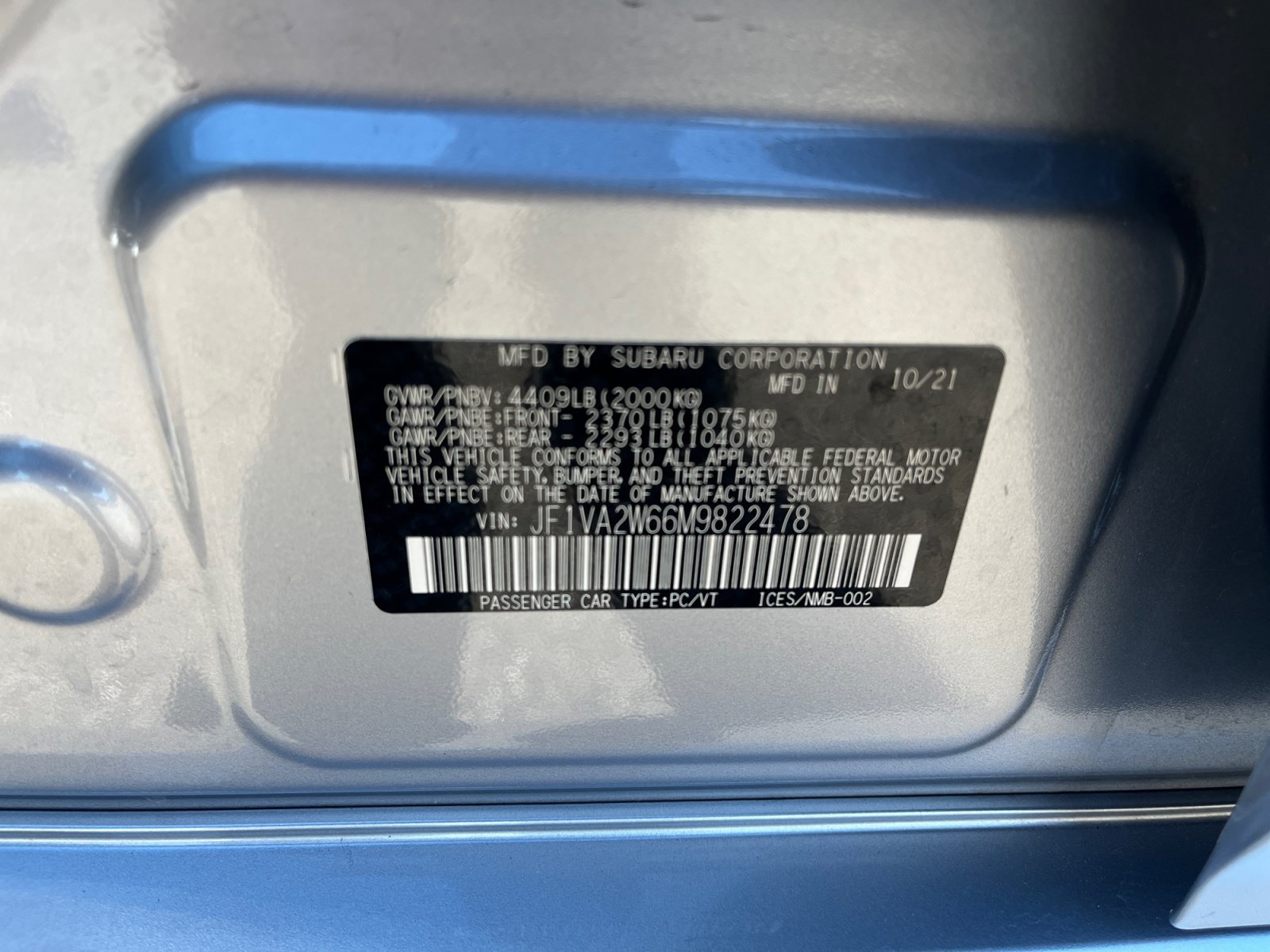 Used 2021 Subaru WRX STI Limited AWD/4WD image 25