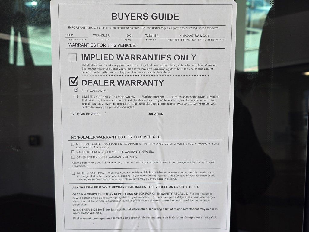 Used 2024 Jeep Wrangler Sport AWD/4WD image 38