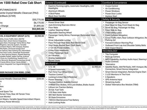 Used 2022 RAM 1500 Rebel w/ Rebel Level B Equipment Group AWD/4WD image 22