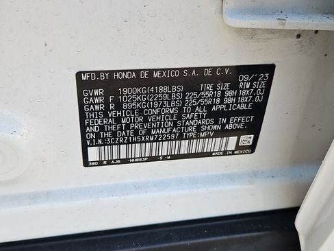 Certified 2024 Honda HR-V Sport image 31