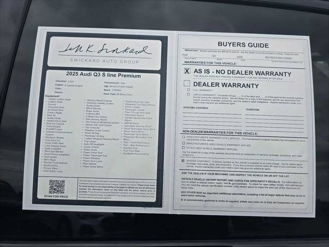 Used 2025 Audi Q3 2.0T Premium Plus w/ Premium Plus Package AWD/4WD image 16