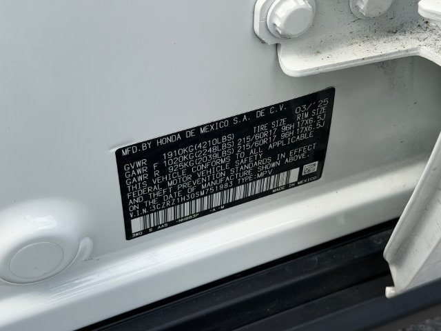Certified 2025 Honda HR-V LX image 23