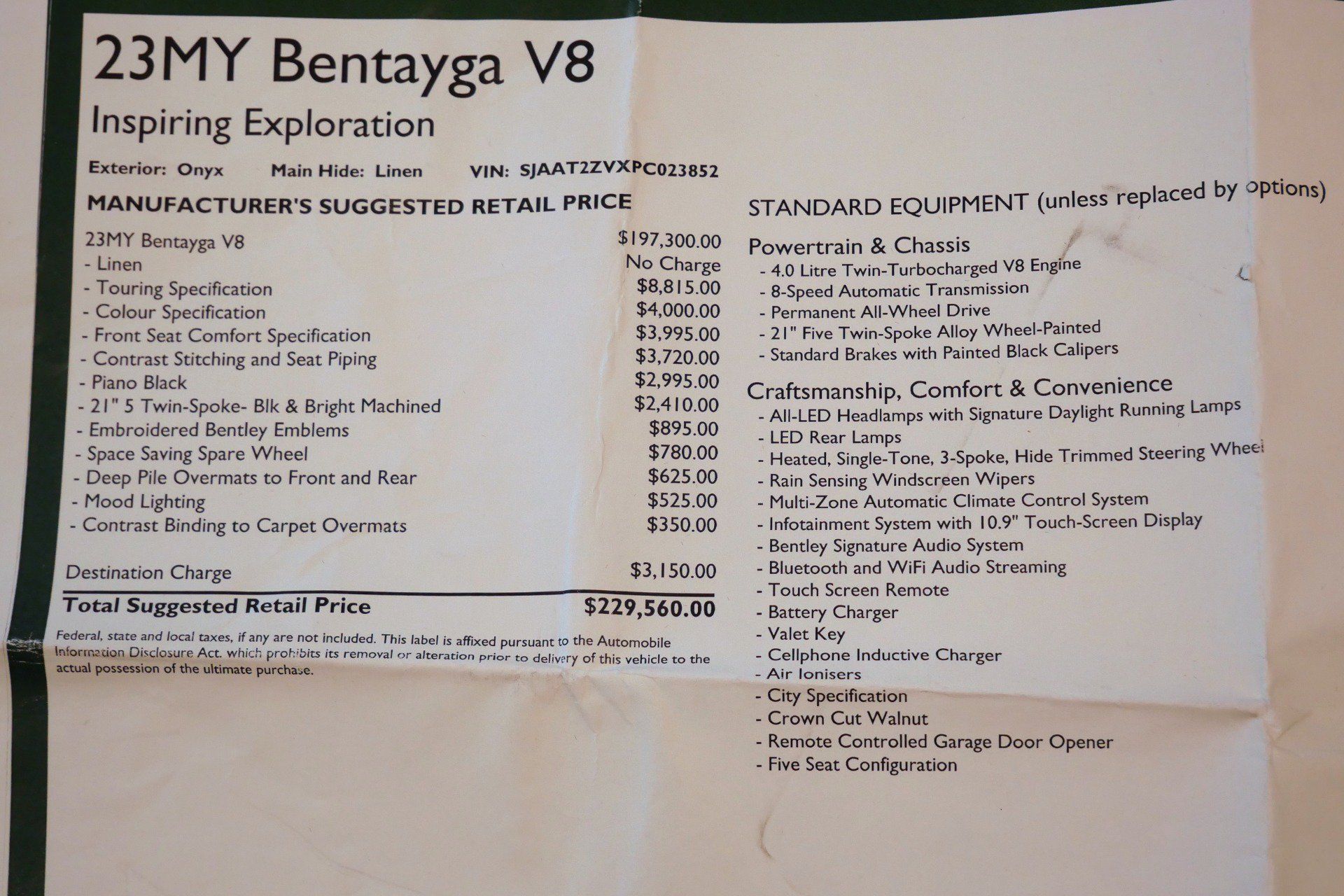 Used 2023 Bentley Bentayga AWD/4WD image 24