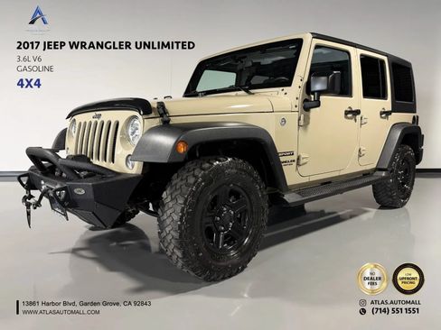 Used 2017 Jeep Wrangler Unlimited Sport w/ Connectivity Group AWD/4WD image 1