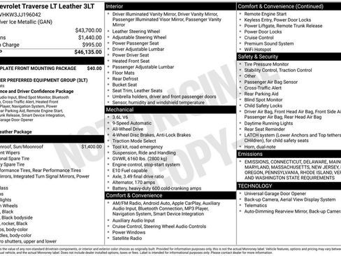 Used 2018 Chevrolet Traverse LT image 6