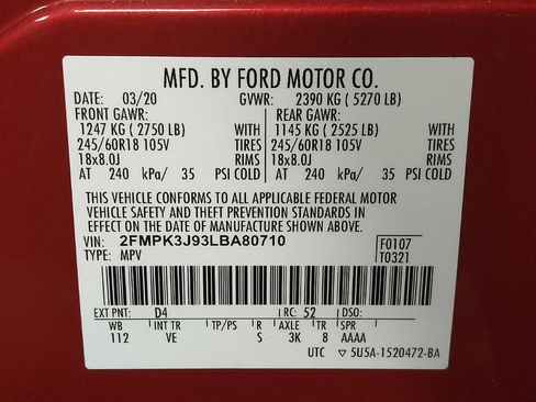 Used 2020 Ford Edge SEL w/ Convenience Package FWD image 33