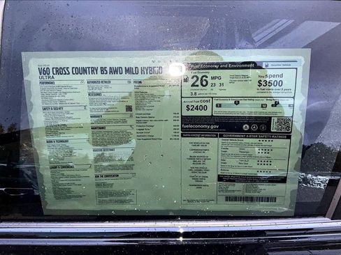New 2026 Volvo V60 B5 Cross Country Ultra w/ Climate Package AWD/4WD image 14
