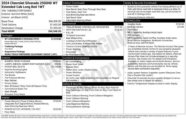 Used 2024 Chevrolet Silverado 2500 W/T w/ WT Convenience Package RWD image 5