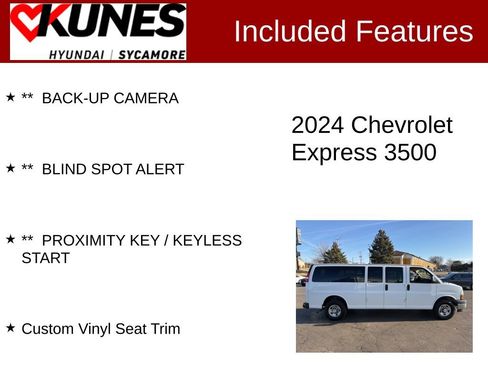 Used 2024 Chevrolet Express 3500 LS w/ Chrome Appearance Package image 2