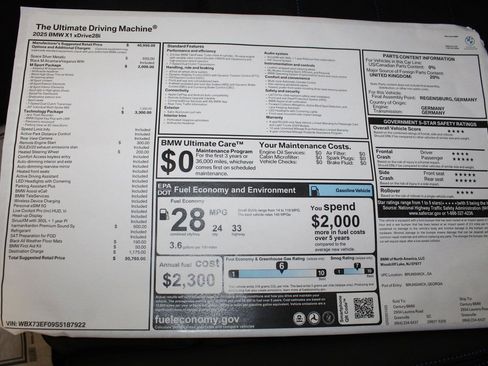 Certified 2025 BMW X1 xDrive28i w/ Technology Package image 22