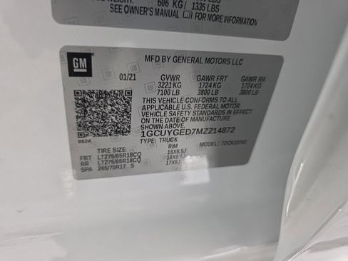 Used 2021 Chevrolet Silverado 1500 LTZ w/ Technology Package image 12