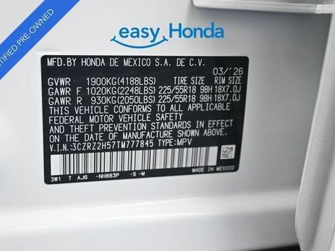 Certified 2026 Honda HR-V Sport image 18