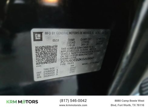 Used 2019 GMC Sierra 1500 SLT w/ SLT Premium Plus Package image 25