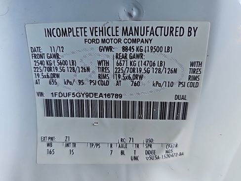 Used 2013 Ford F550 2WD Regular Cab Super Duty w/ Payload Upgrade Pkg image 23