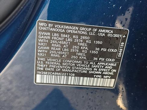 Used 2021 Volkswagen Atlas Cross Sport SEL R-Line w/ Cross Sport MDO Package image 25