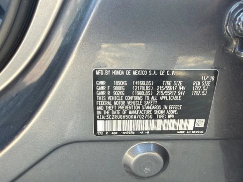 Used 2019 Honda HR-V EX image 34