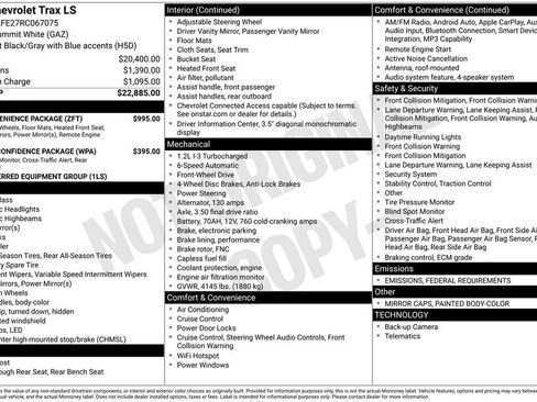 Certified 2024 Chevrolet Trax LS w/ LS Convenience Package image 28