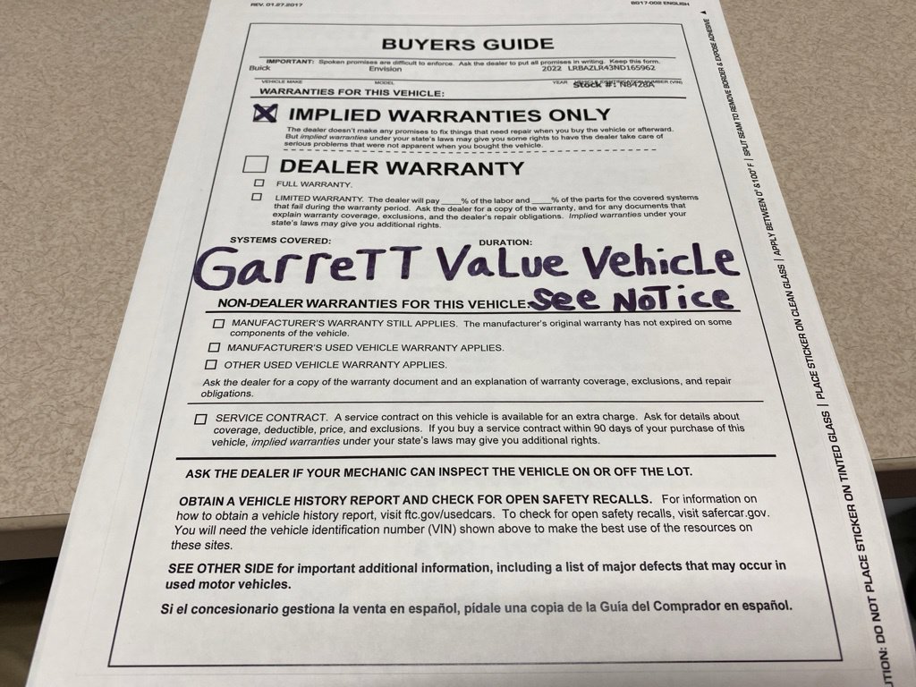 Used 2022 Buick Envision Preferred FWD image 33