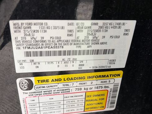 Used 2023 Ford Expedition Limited AWD/4WD image 9
