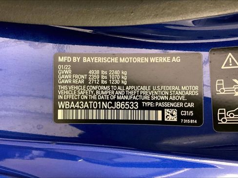 Certified 2022 BMW 430i xDrive Convertible w/ M Sport Package image 31