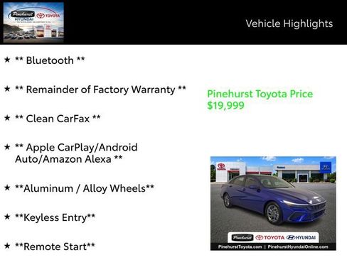 Used 2024 Hyundai Elantra SEL FWD image 7
