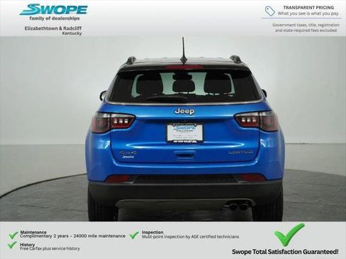 Certified 2022 Jeep Compass Limited AWD/4WD image 4
